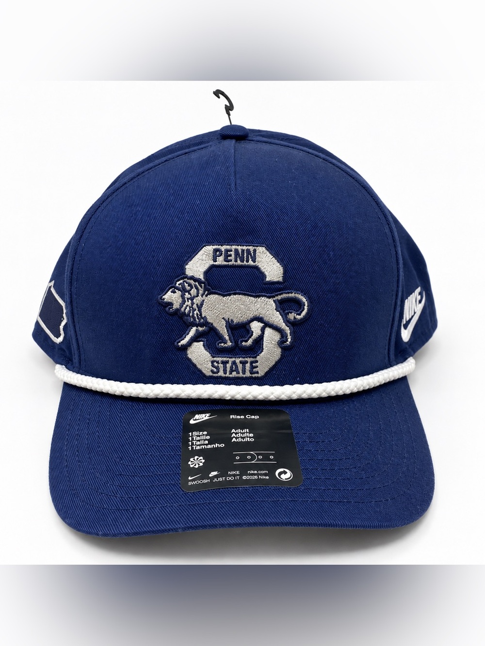 Nike Penn State Nittany Lions Rise Campus Rope Snapback Hat Navy NWT College